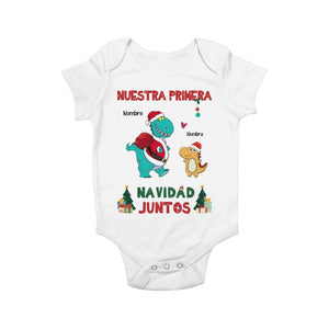 Personalizar Camisetas Para Papá | Personalizado Regalos Para Padre | nuestra primera navidad juntos