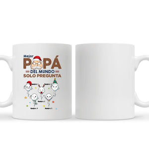 Tasse personnalisée pour papa | Cadeau de Noël personnalisé pour le père | Le meilleur papa du monde, demande simplement