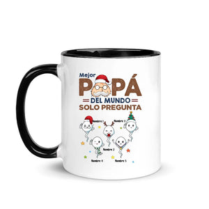 Tasse personnalisée pour papa | Cadeau de Noël personnalisé pour le père | Le meilleur papa du monde, demande simplement