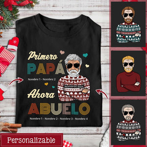 Personalizar Camisetas Para Abuelo | Personalizado Regalos Para Tata | primero Papá ahora Abuelo