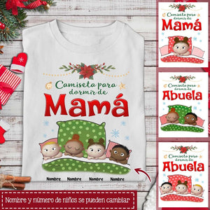 Personalizar Camisetas Para Abuela Mamá | Personalizado Regalo Para Mamá Abuela | Camiseta para dormir de Mamá Abuela