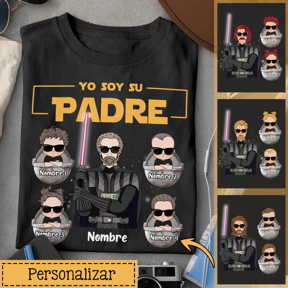 Personalizza magliette per papà | Regalo personalizzato per papà | sono tuo padre