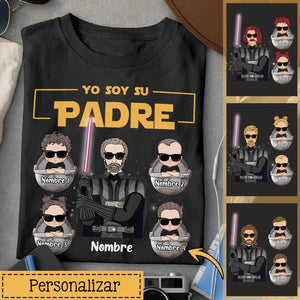 Personnalisez des T-shirts pour papa | Cadeau personnalisé pour le père | Je suis ton père