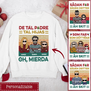 Personalizar Camisetas Para Papá | Personalizado Regalo Para Padre | De Tal Padre, Tal Hija Oh, Mierda