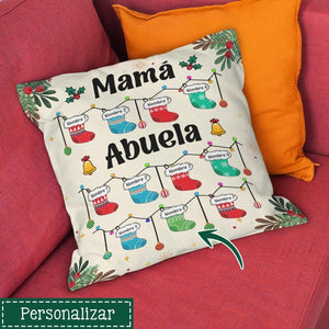 Cojines Personalizados Para Abuela | Personalizado Regalo Para Nana | Acciones con nombre nietas/nietos