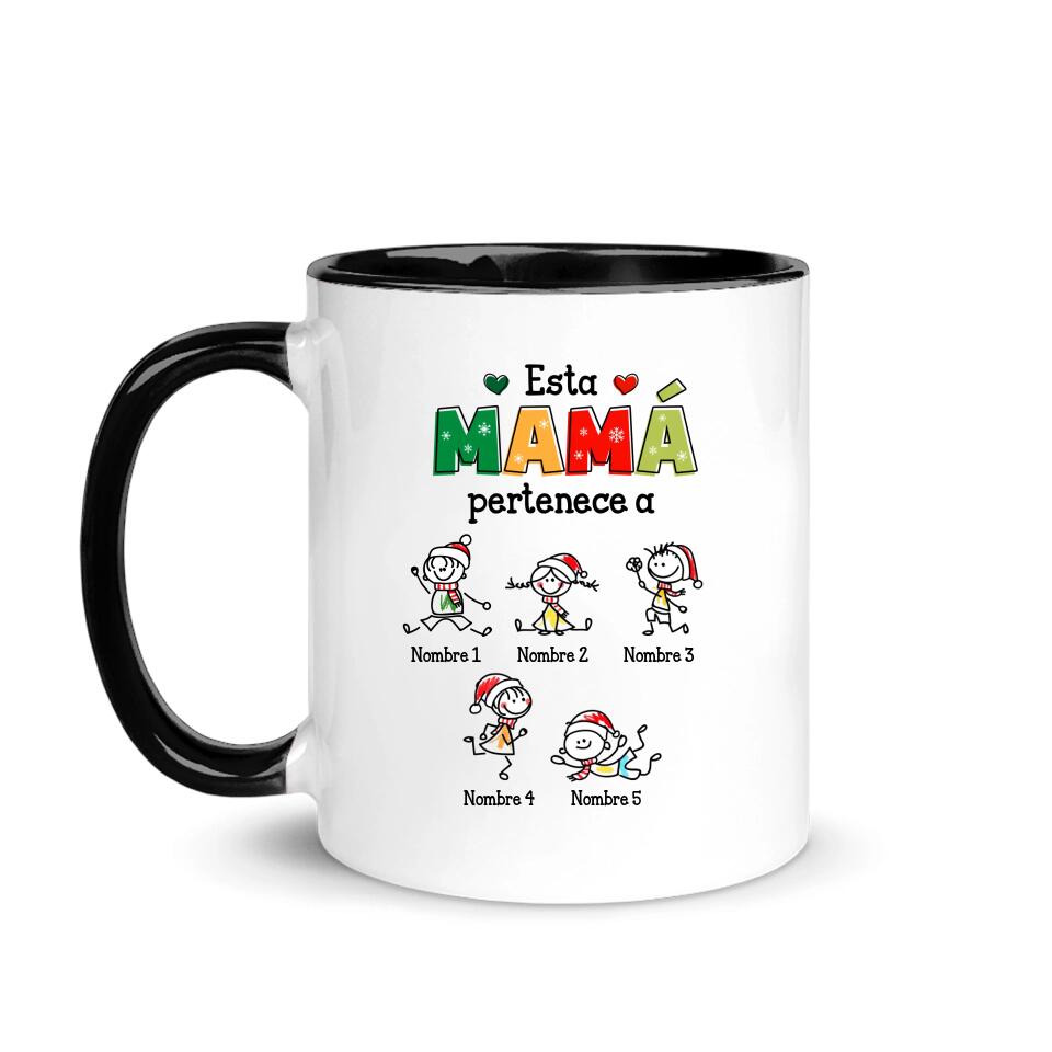 Tazza personalizzata per mamma/nonna | Regalo di Natale personalizzato per mamma/nana | Questa nonna/mamma appartiene a