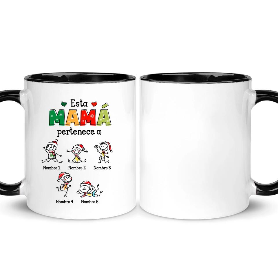 Tazza personalizzata per mamma/nonna | Regalo di Natale personalizzato per mamma/nana | Questa nonna/mamma appartiene a