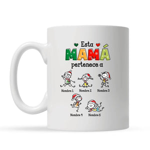 Tasse personnalisée pour maman/grand-mère | Cadeau de Noël personnalisé pour mère/Nana | Cette grand-mère/maman appartient à