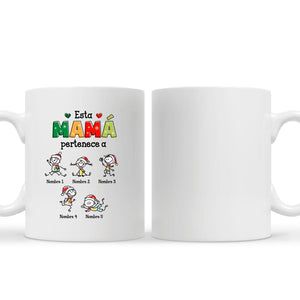 Tasse personnalisée pour maman/grand-mère | Cadeau de Noël personnalisé pour mère/Nana | Cette grand-mère/maman appartient à