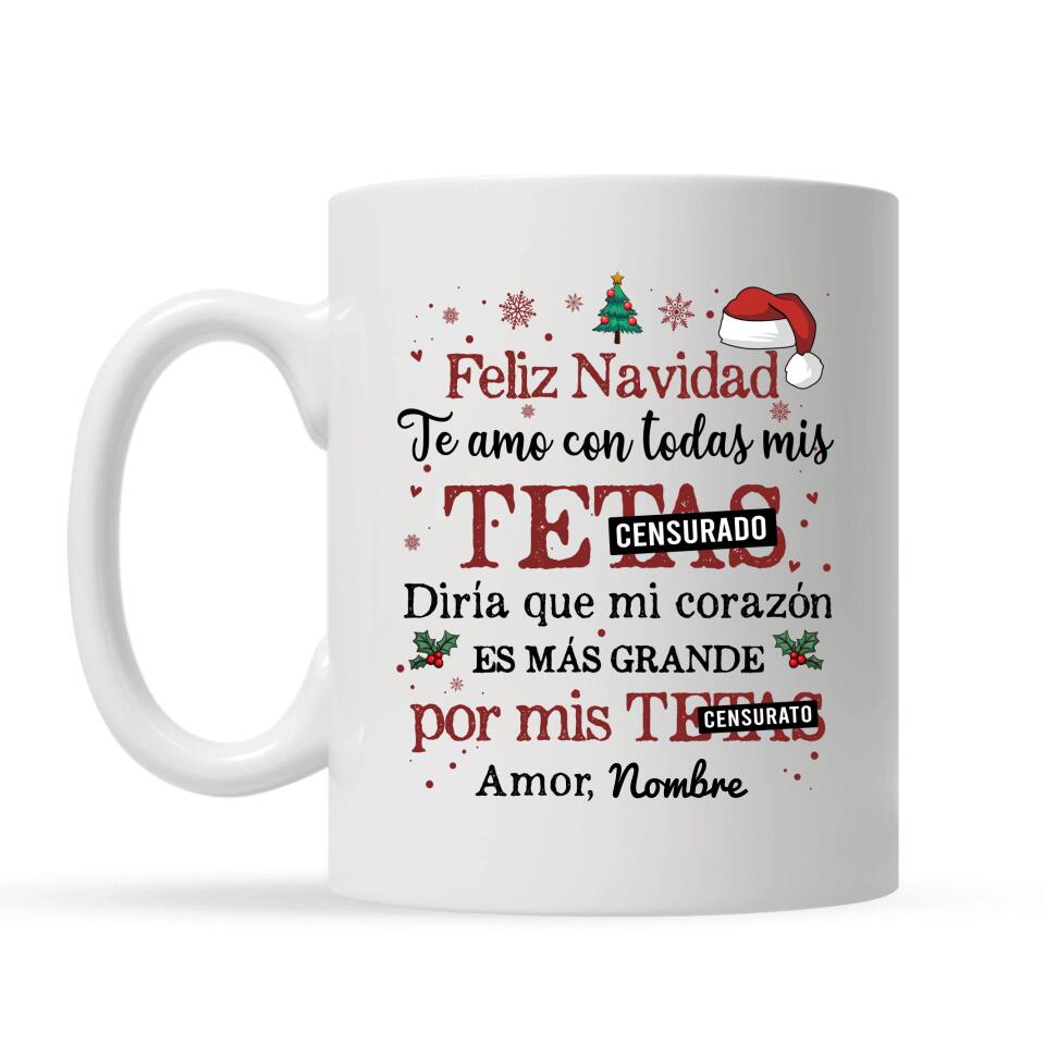 Tasse personnalisée pour petit ami/mari | Cadeaux personnalisés pour petit ami/mari | Je t'aime de tout mon coeur