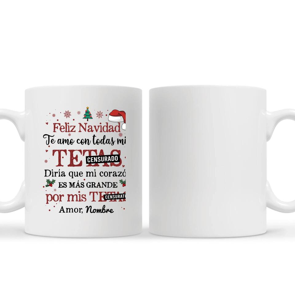 Tasse personnalisée pour petit ami/mari | Cadeaux personnalisés pour petit ami/mari | Je t'aime de tout mon coeur