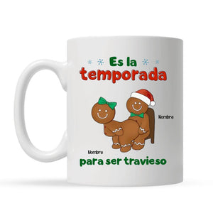 Taza Personalizada Para Pareja | Personalizado Regalo Para Esposo | Es la temporada para ser travieso