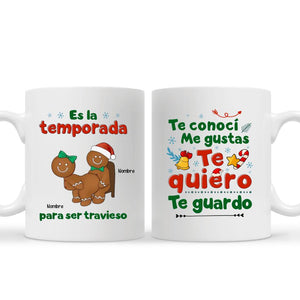 Taza Personalizada Para Pareja | Personalizado Regalo Para Esposo | Es la temporada para ser travieso