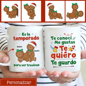 Taza Personalizada Para Pareja | Personalizado Regalo Para Esposo | Es la temporada para ser travieso