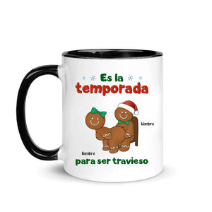 Taza Personalizada Para Pareja | Personalizado Regalo Para Esposo | Es la temporada para ser travieso