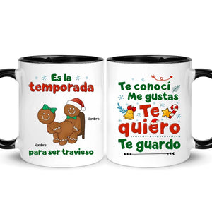 Taza Personalizada Para Pareja | Personalizado Regalo Para Esposo | Es la temporada para ser travieso