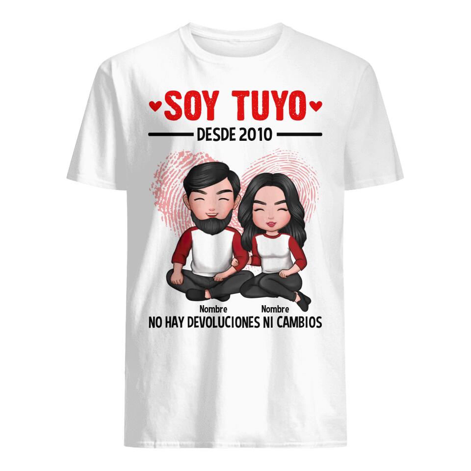 Personalizar Camisetas Para Esposp/ Esposa | Personalizado Regalos Para Esposp/ Esposa | Soy tuyo No hay devoluciones ni cambios