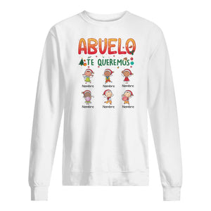 Personalizar Camisetas Para Abuelo Papá | Personalizado Regalos Para Abuelo Papá | Te queremos Abuelo Papá