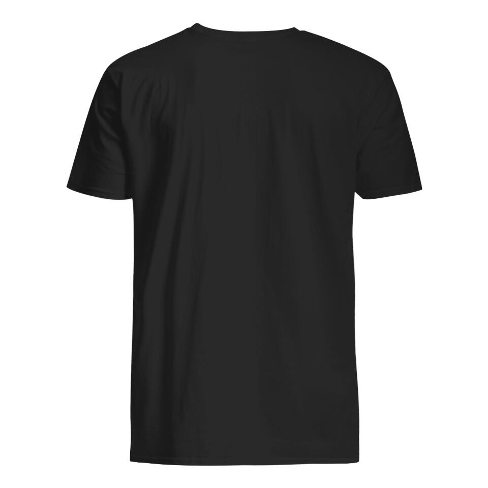 Personnalisez des T-shirts pour papa | Cadeau personnalisé pour le père | Tee shirt Papasaure noir