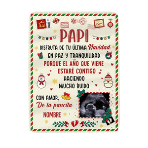 Personalizar Mantas Polar Para Papá | Personalizado Regalo Para Papá | Disfruta de tu última Navidad en paz y tranquilidad