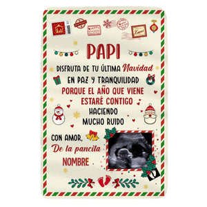 Personalizar Mantas Polar Para Papá | Personalizado Regalo Para Papá | Disfruta de tu última Navidad en paz y tranquilidad