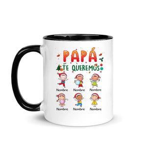 Taza Personalizada Para Papá Abuelo | Personalizado Regalos Para Abuelo Padre | Te quiero Papá Abuelo Feliz navidad