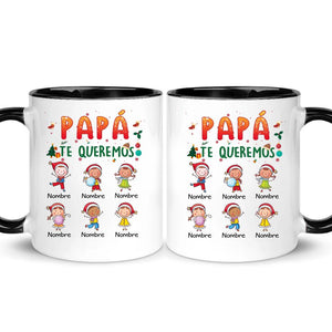 Taza Personalizada Para Papá Abuelo | Personalizado Regalos Para Abuelo Padre | Te quiero Papá Abuelo Feliz navidad