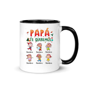 Taza Personalizada Para Papá Abuelo | Personalizado Regalos Para Abuelo Padre | Te quiero Papá Abuelo Feliz navidad