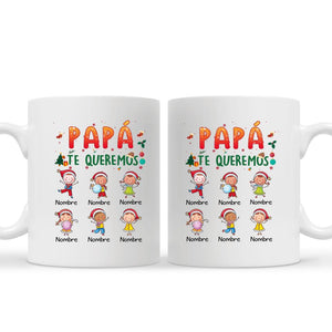 Taza Personalizada Para Papá Abuelo | Personalizado Regalos Para Abuelo Padre | Te quiero Papá Abuelo Feliz navidad