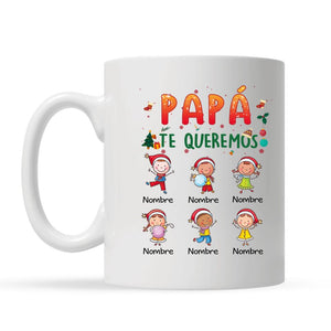 Taza Personalizada Para Papá Abuelo | Personalizado Regalos Para Abuelo Padre | Te quiero Papá Abuelo Feliz navidad