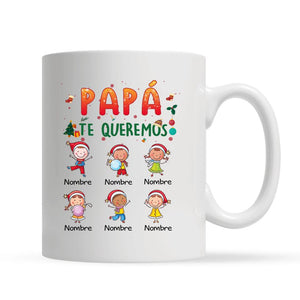 Taza Personalizada Para Papá Abuelo | Personalizado Regalos Para Abuelo Padre | Te quiero Papá Abuelo Feliz navidad