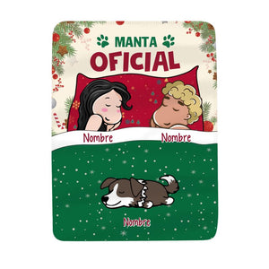 Personalizar Mantas Polar Para Pareja | Personalizado Regalo Para Amante De Los Animales | Amante De Los Perros Gatos Navidad