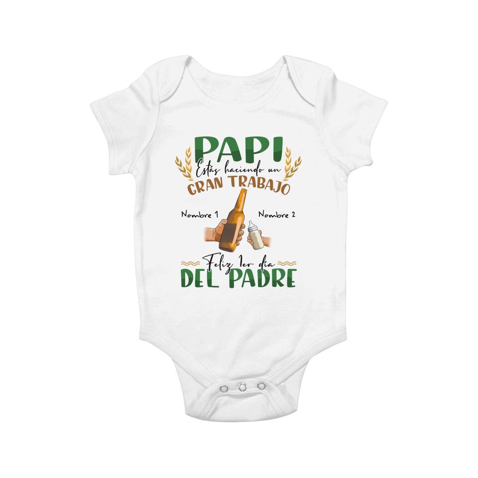 Personnalisez des T-shirts pour papa | Cadeau personnalisé pour le père | Bonne 1ère fête des pères