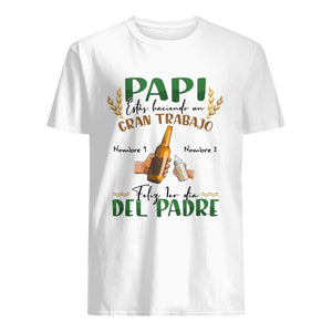 Personnalisez des T-shirts pour papa | Cadeau personnalisé pour le père | Bonne 1ère fête des pères