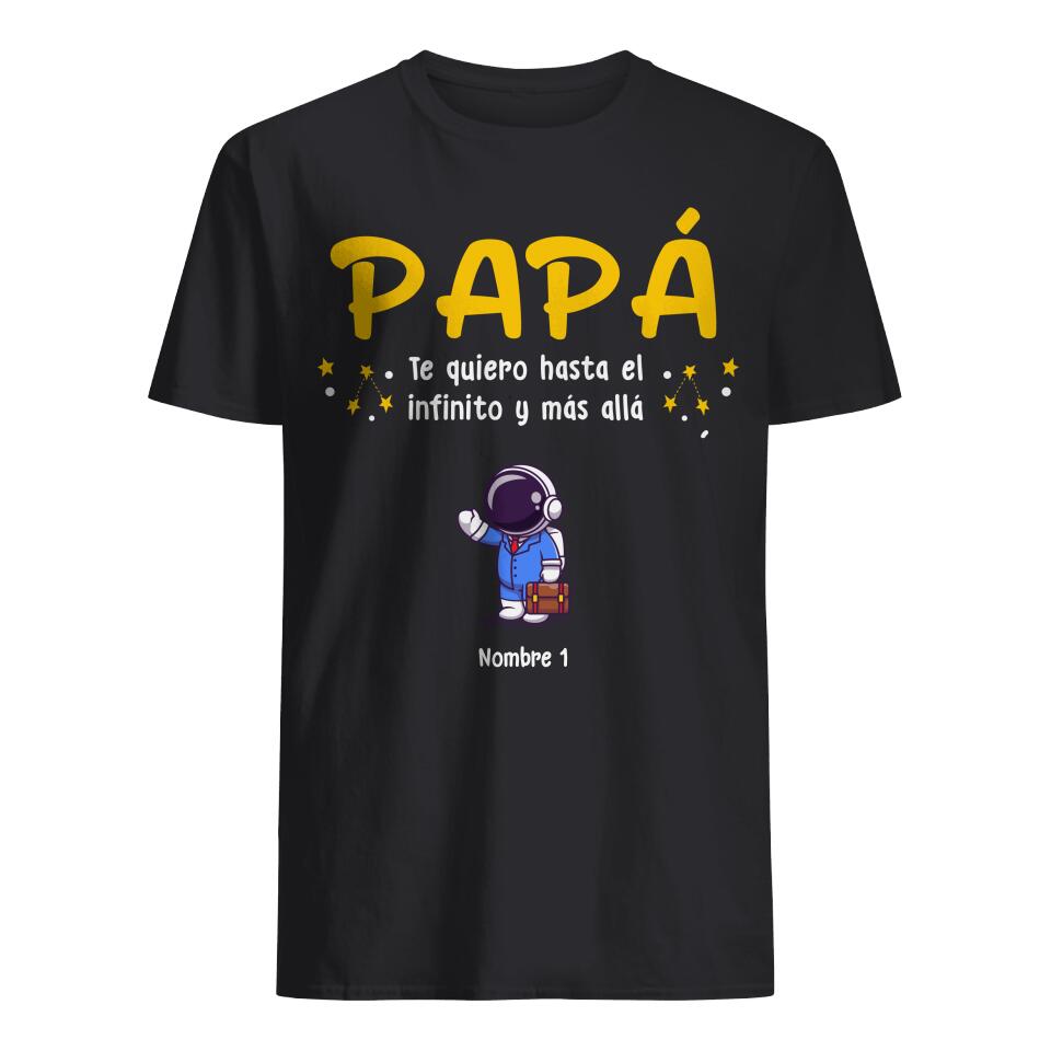 Personalizza magliette per papà | Regalo personalizzato per papà | infinito e oltre