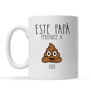 Tazza personalizzata per papà nonno | Regalo personalizzato per padre nonno | A questo nonno appartiene papà