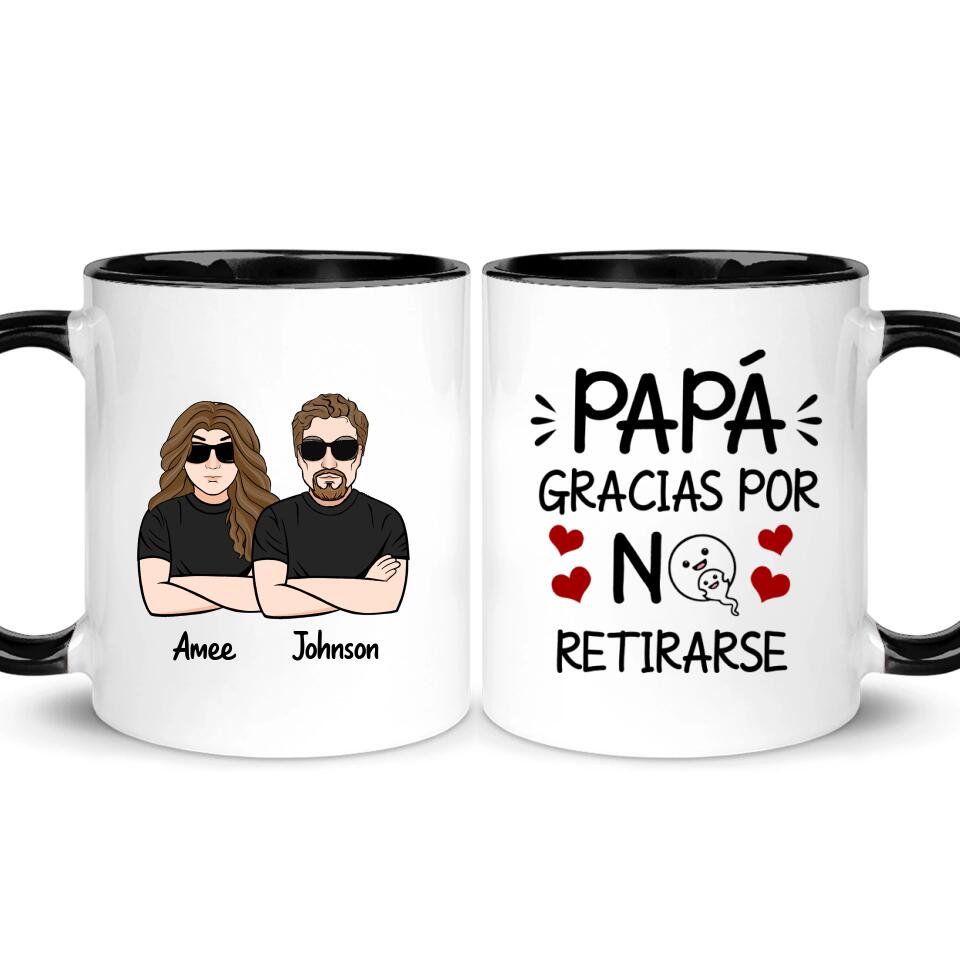 Tasse personnalisée pour papa | Cadeau personnalisé pour le père | Merci pour Père