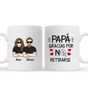 Tazza personalizzata per papà | Regalo personalizzato per papà | Grazie per papà