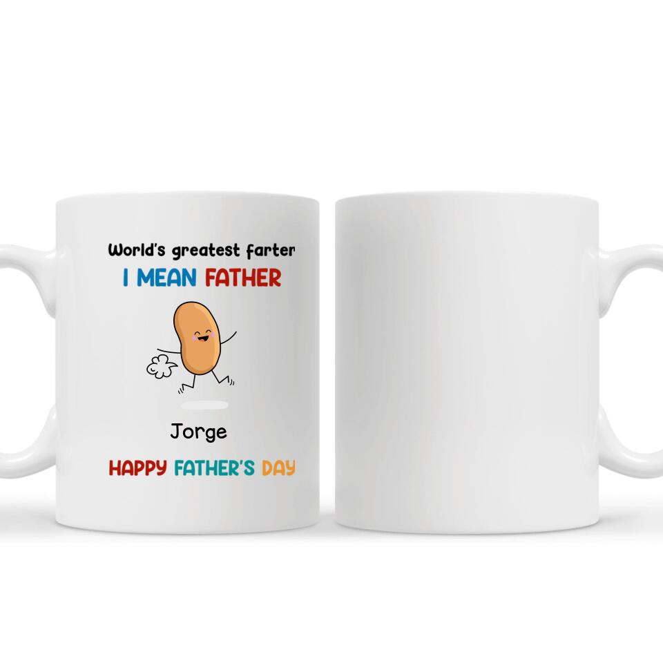 Taza Personalizada Para Papá | Personalizado Regalo Para Padre | Divertido Feliz Dia Del Padre