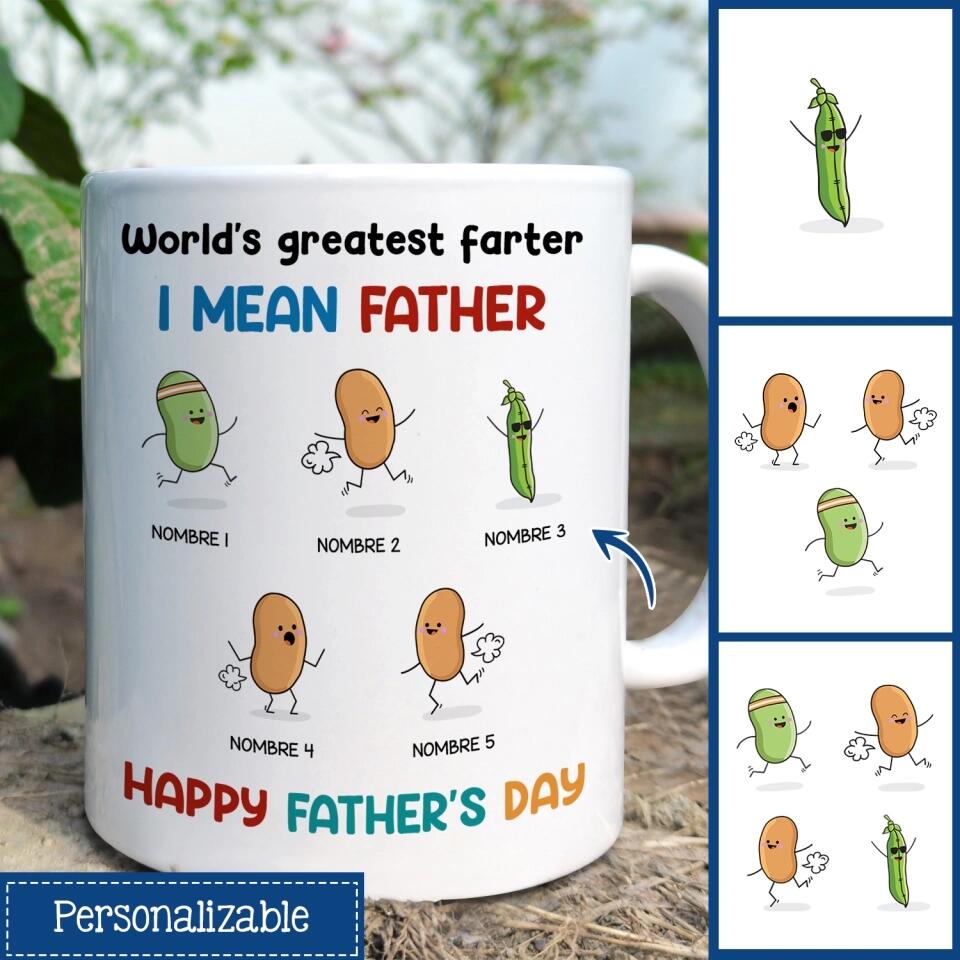 Taza Personalizada Para Papá | Personalizado Regalo Para Padre | Divertido Feliz Dia Del Padre