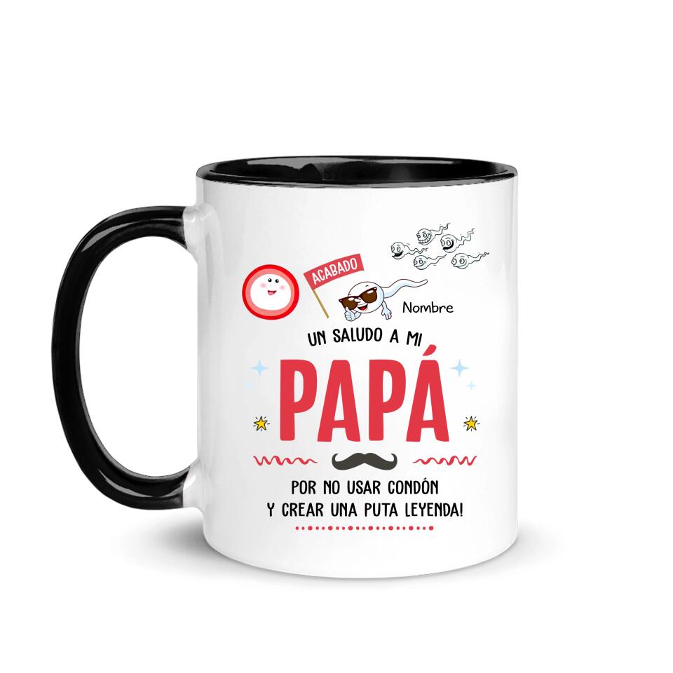 Tasse personnalisée pour papa | Cadeau personnalisé pour papa | Merci papa de ne pas utiliser de préservatif