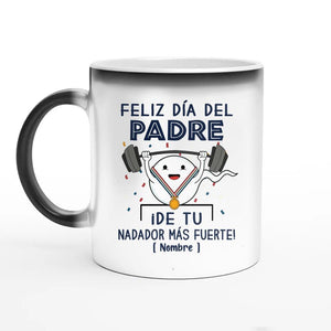 Tazza personalizzata per papà | Regalo personalizzato per papà | Buona festa del papà dal tuo nuotatore più forte!