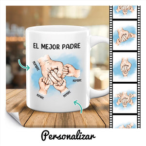 Tasse personnalisée pour papa | Cadeau personnalisé pour le père | L'équipe de rêve de papa