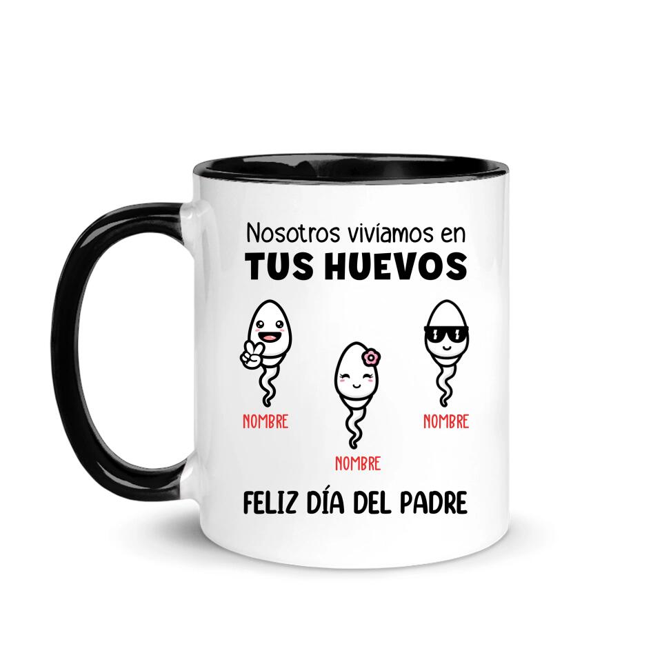 Taza Personalizada Para Papá | Personalizado Regalo Para Padre | Nosotros vivíamos en Tus huevos