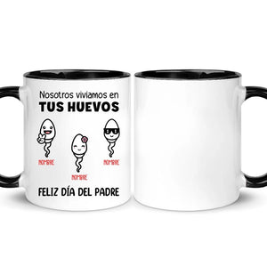 Taza Personalizada Para Papá | Personalizado Regalo Para Padre | Nosotros vivíamos en Tus huevos