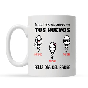 Taza Personalizada Para Papá | Personalizado Regalo Para Padre | Nosotros vivíamos en Tus huevos