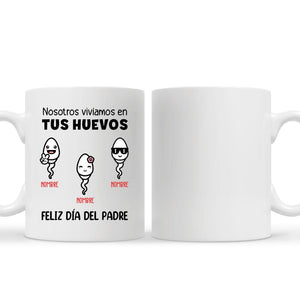 Taza Personalizada Para Papá | Personalizado Regalo Para Padre | Nosotros vivíamos en Tus huevos