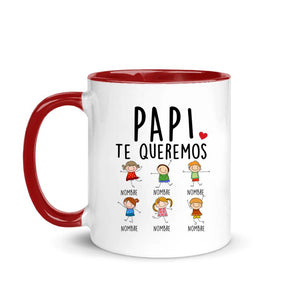 Taza Personalizada Para Papá | Personalizado Regalo Para Padre | Te quiero Te queremos Abuelo Papá