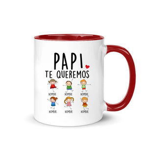 Tasse personnalisée pour papa | Cadeau personnalisé pour le père | Je t'aime Nous t'aimons Papy Papa