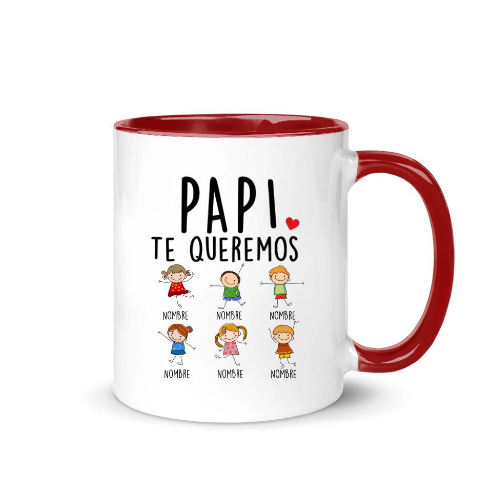 Taza Personalizada Para Papá | Personalizado Regalo Para Padre | Te quiero Te queremos Abuelo Papá